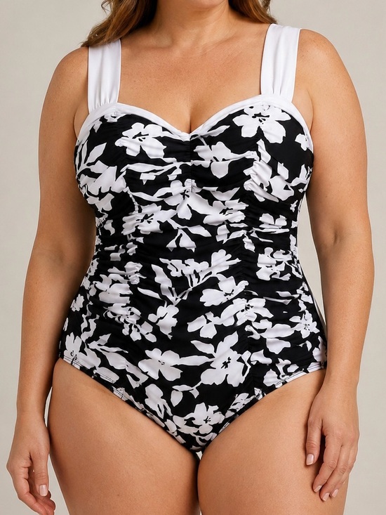 Miraclesuit Other - Miraclesuit Saxon Black and White Floral One Piece Slimming Swimsuit Size 14